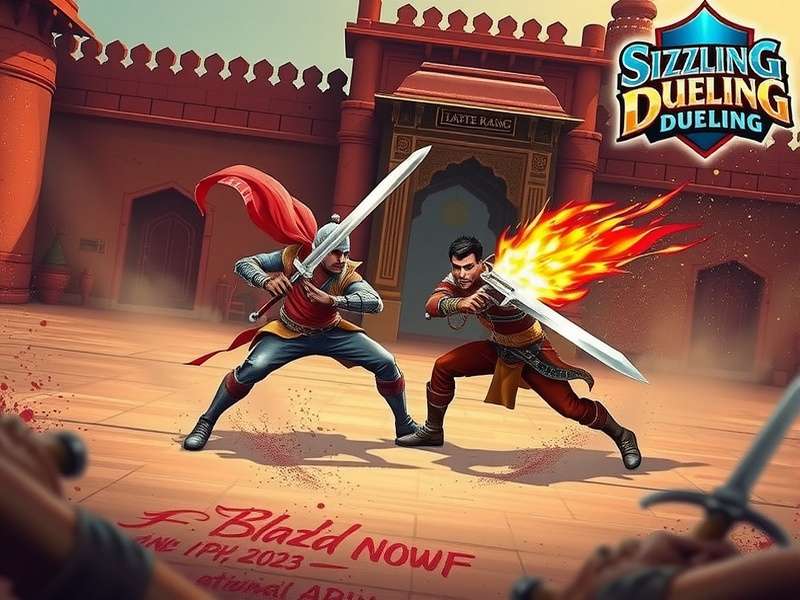Sizzling Blade Dueling National Championship 2023 featuring players from across India competing on stage